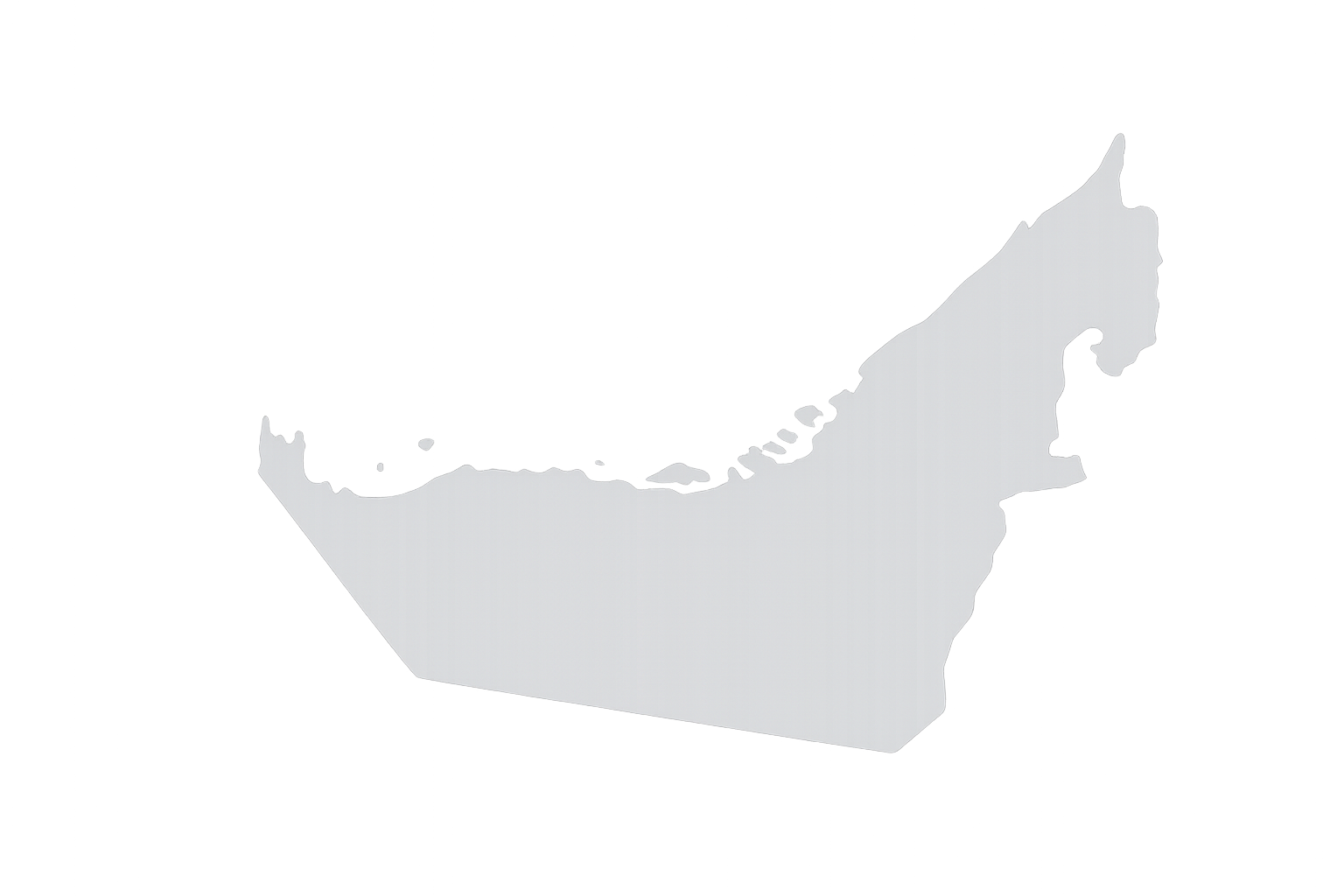 Mappa degli Emirati Arabi Uniti