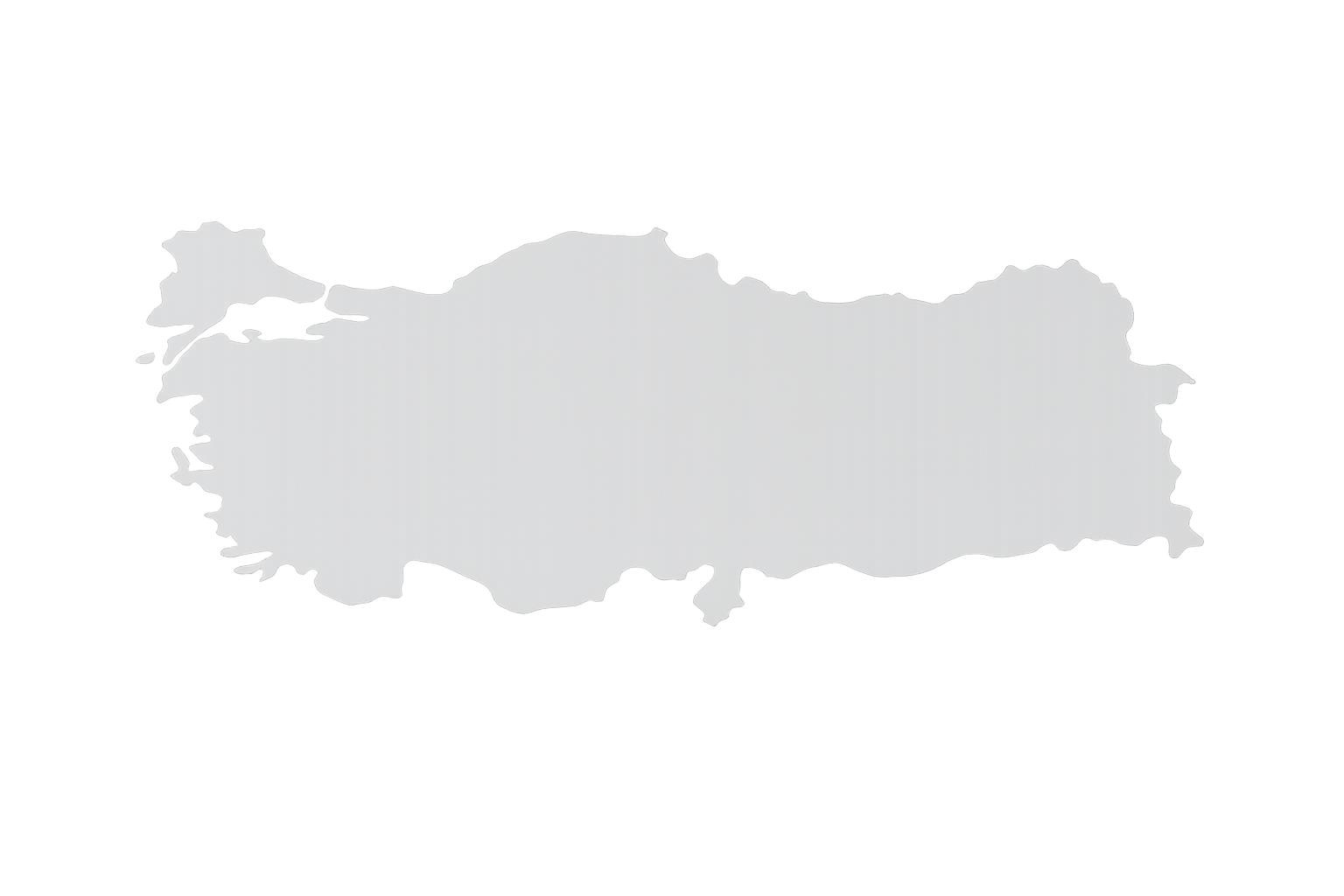 Mappa della Turchia